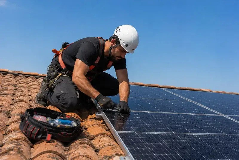 Maintenance et monitoring de panneaux solaires à Pomport