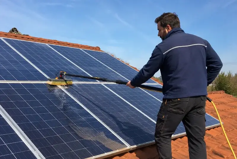 Nettoyage et entretien de panneaux solaires à Pomport